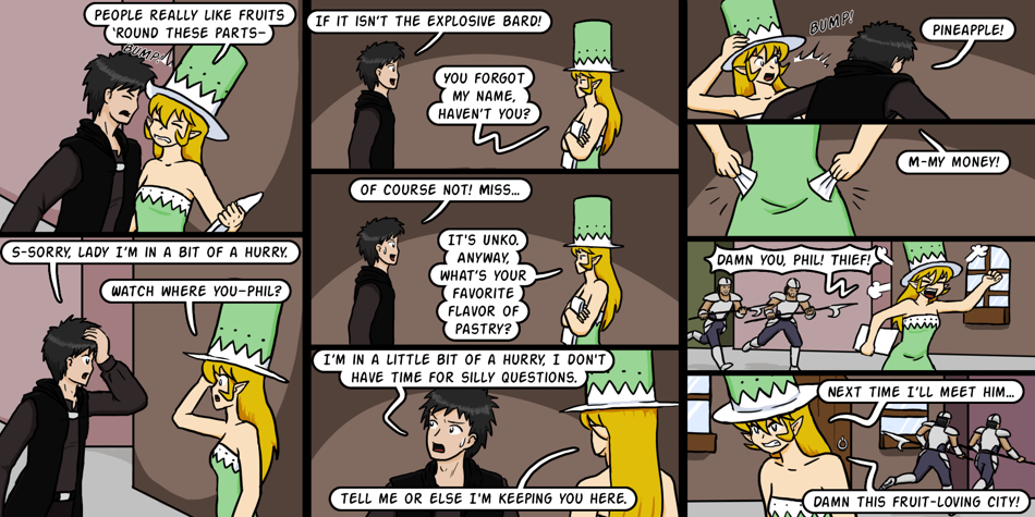 Breadfinder - Episode 156, Page 1: 156-Fruit-loving city